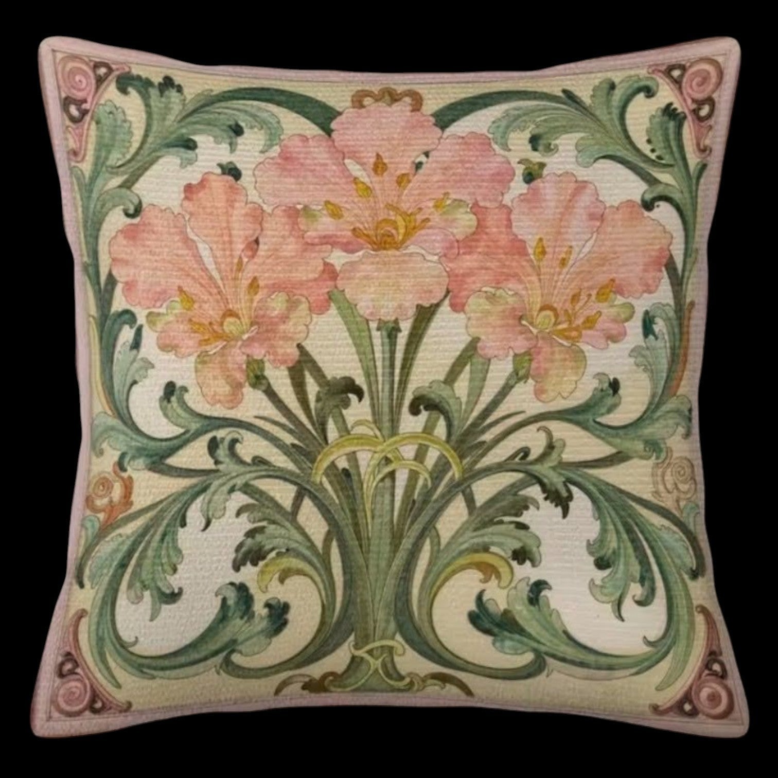 Dekokissen Iris Baroque Vintage – Freisteller weiß