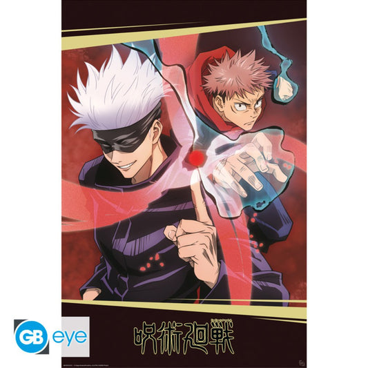 Poster 91,5 x 61 cm Jujutsu Kaisen - Itadori & Gojo