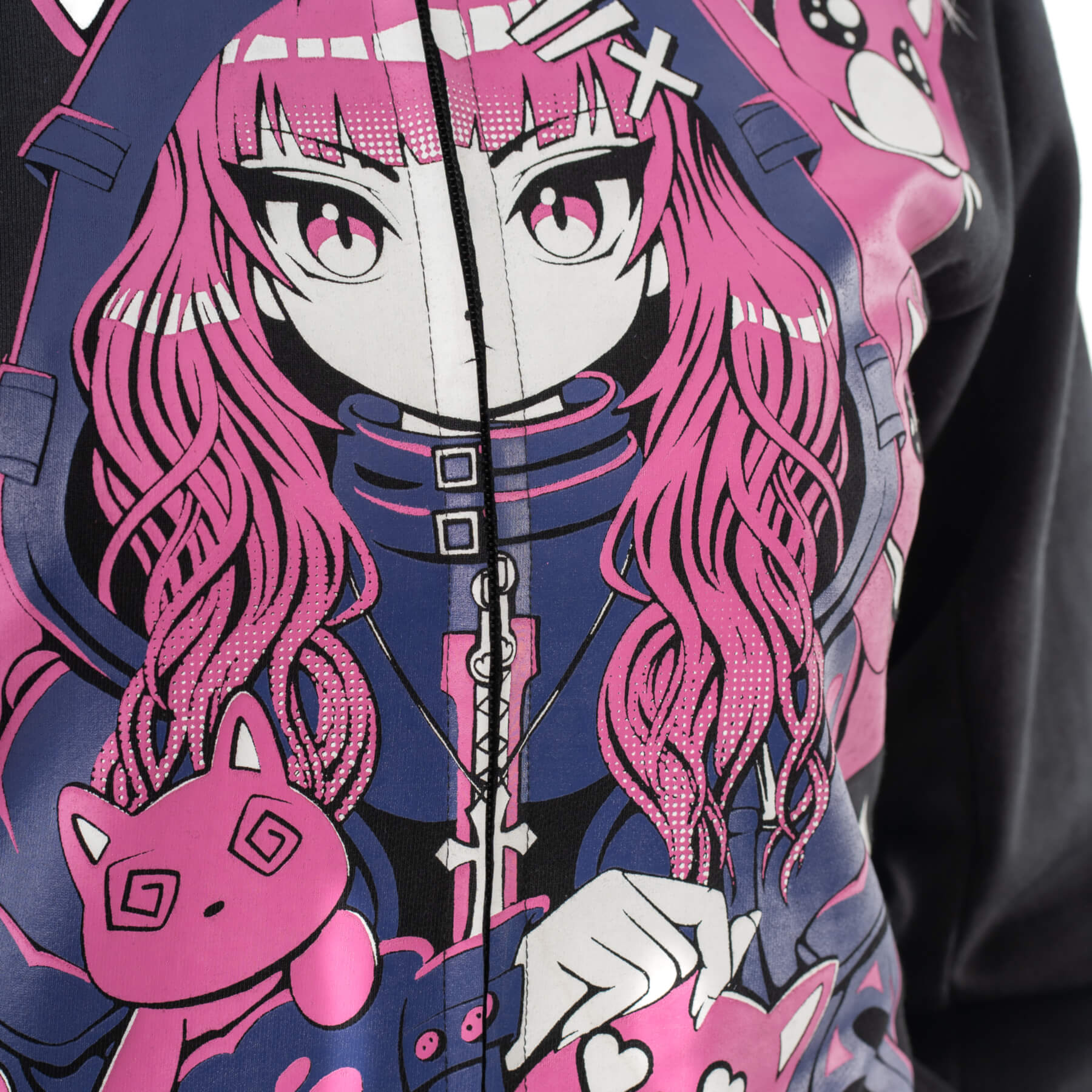 Kitty Mayhem Hood – Korsett-Schnürung Rücken Detail