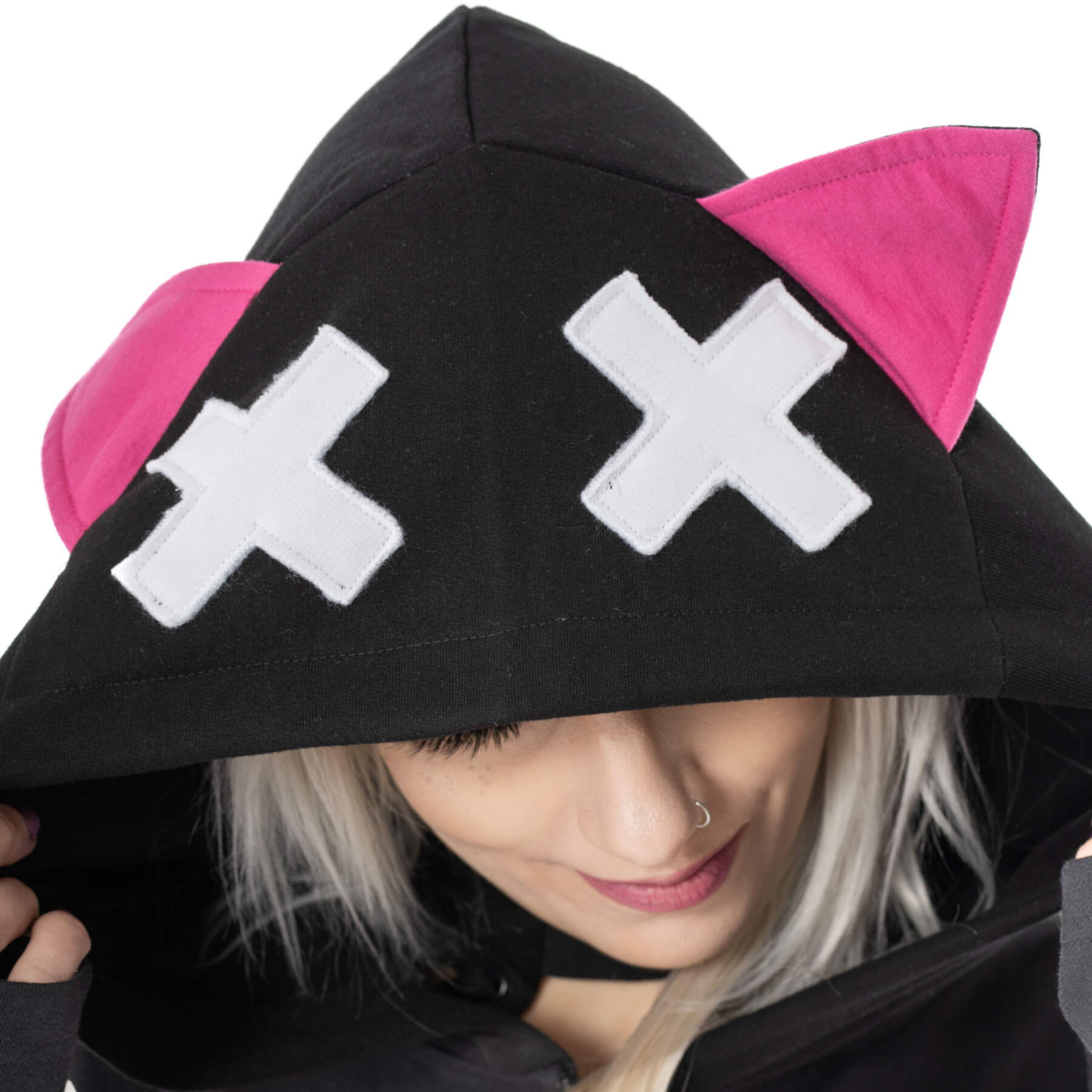 Kitty Mayhem Hood – Ärmel mit Pfoten-Print