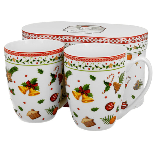 Duo Tassen Set Weihnachten 2x Tasse festlich 320 ml