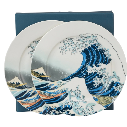 Art Gallery Collection 2er Dessertteller-Set Hokusai – The Great Wave
