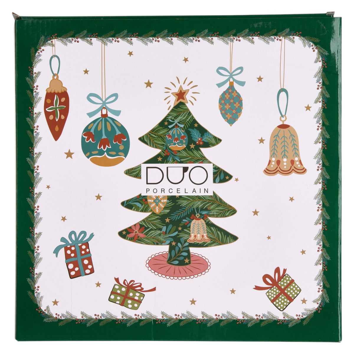 2er-Teller-Set „Around Christmas Tree“ 13 cm Weihnachtsteller Duo Geschenk