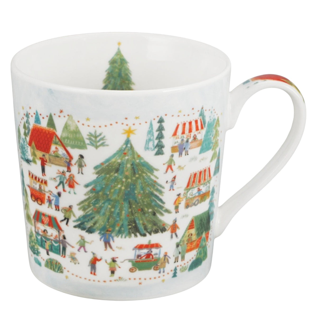 Christmas Market Weihnachtstasse in Tannenbaum-Geschenkbox Weihnachtsmarkt Tasse