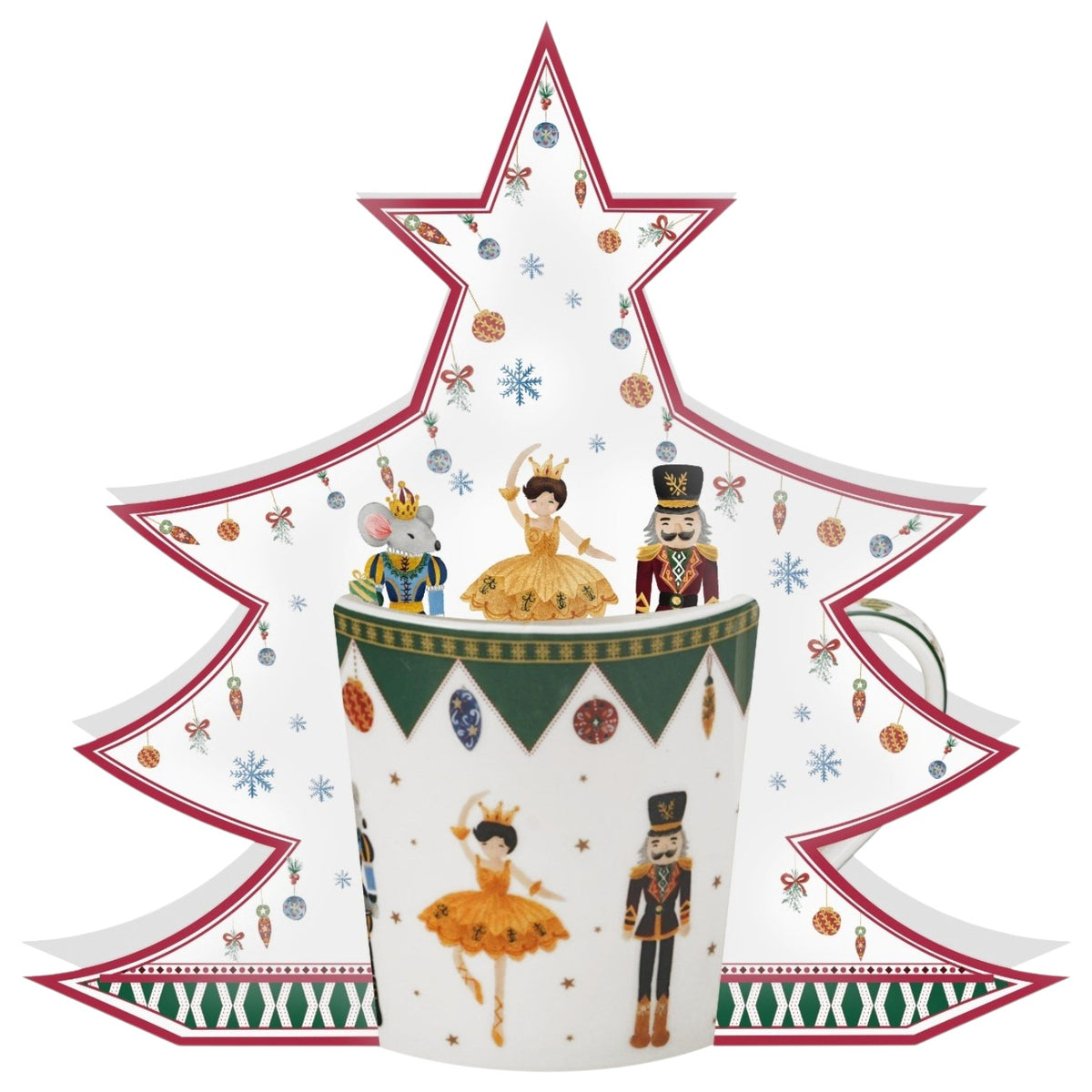 Weihnachtstasse „Nussknacker und Tänzerin“ 400 ml