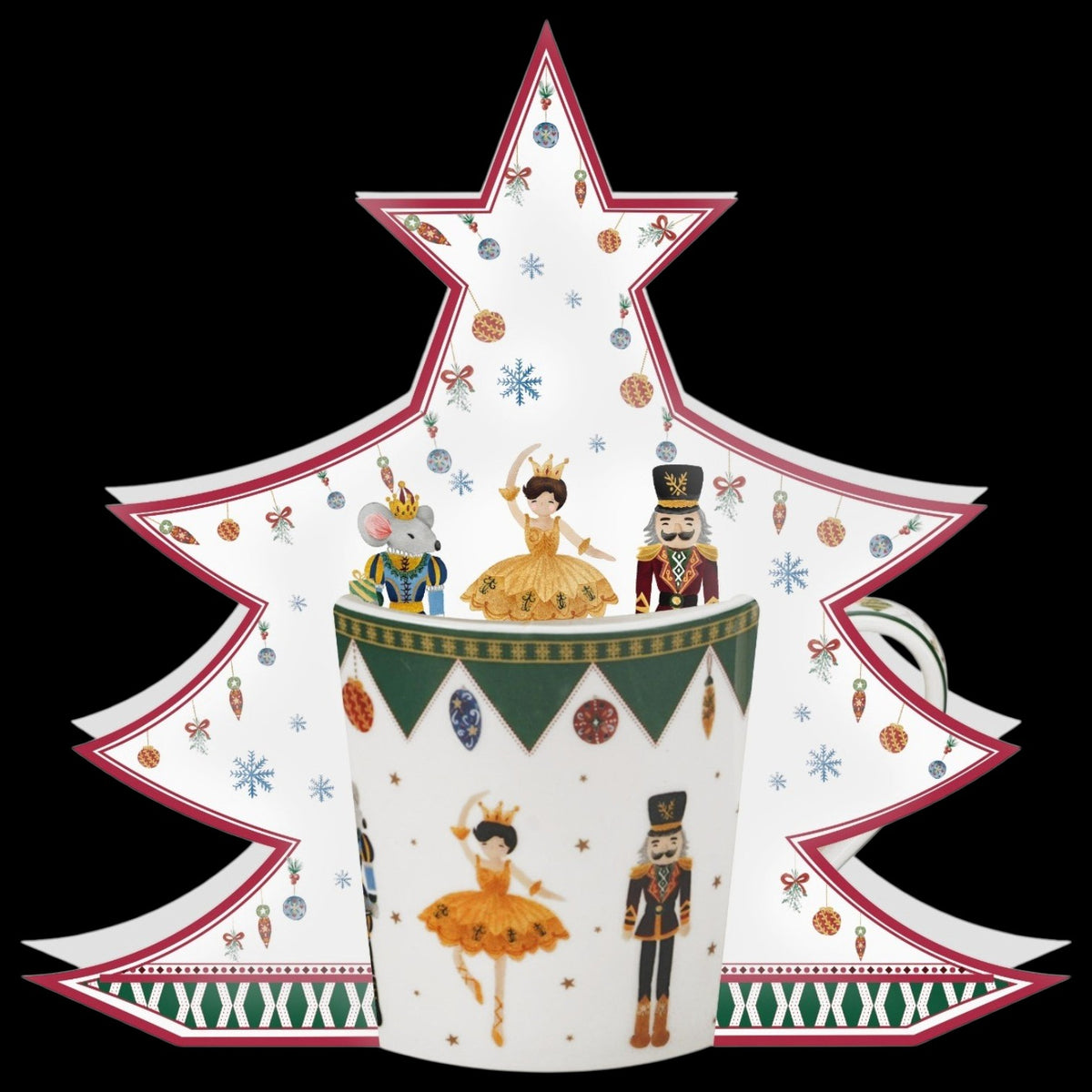 Weihnachtstasse „Nussknacker und Tänzerin“ 400 ml