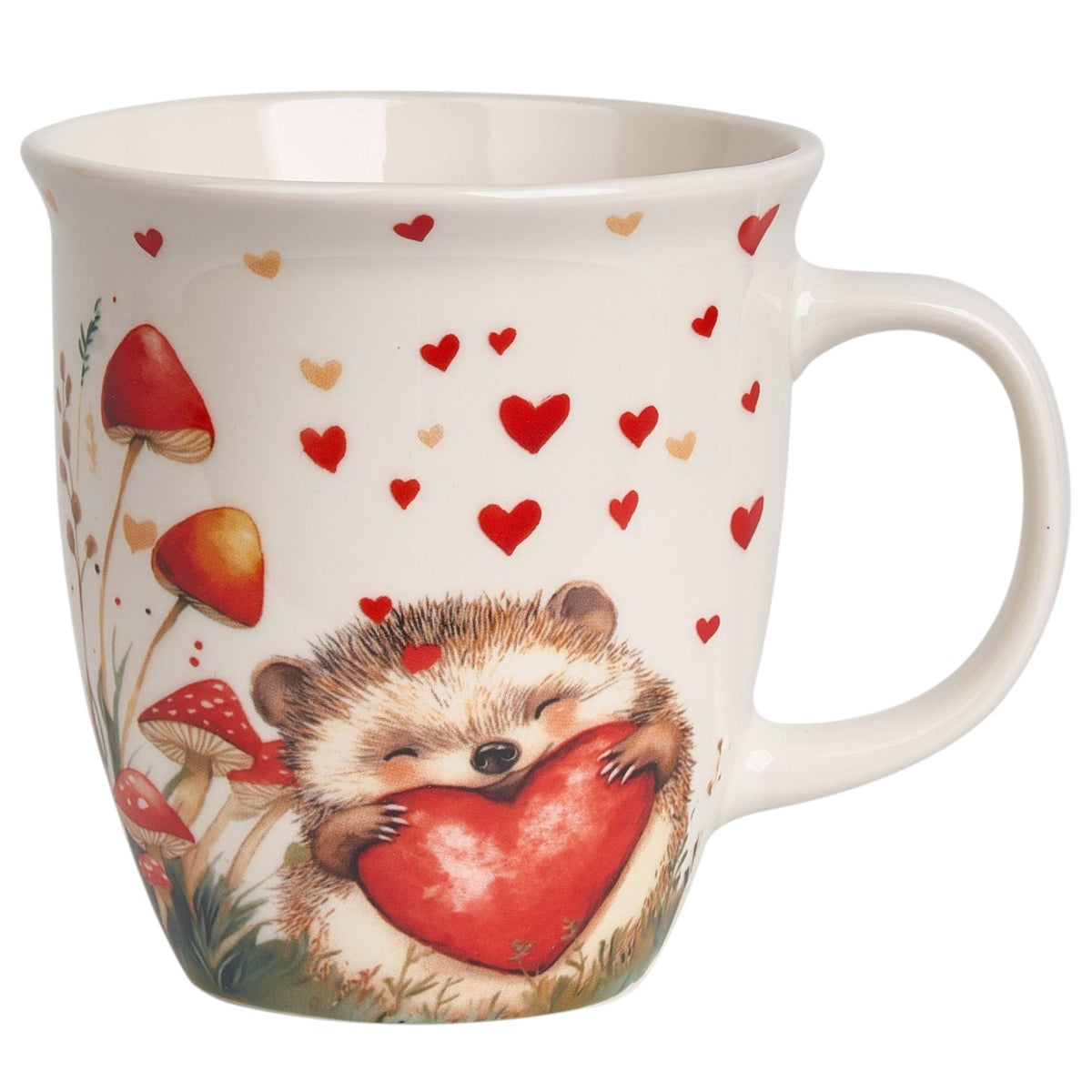 Großer Kaffeebecher „Igel mit Herz“ 650 ml im Geschenkkkarton Duo Tasse