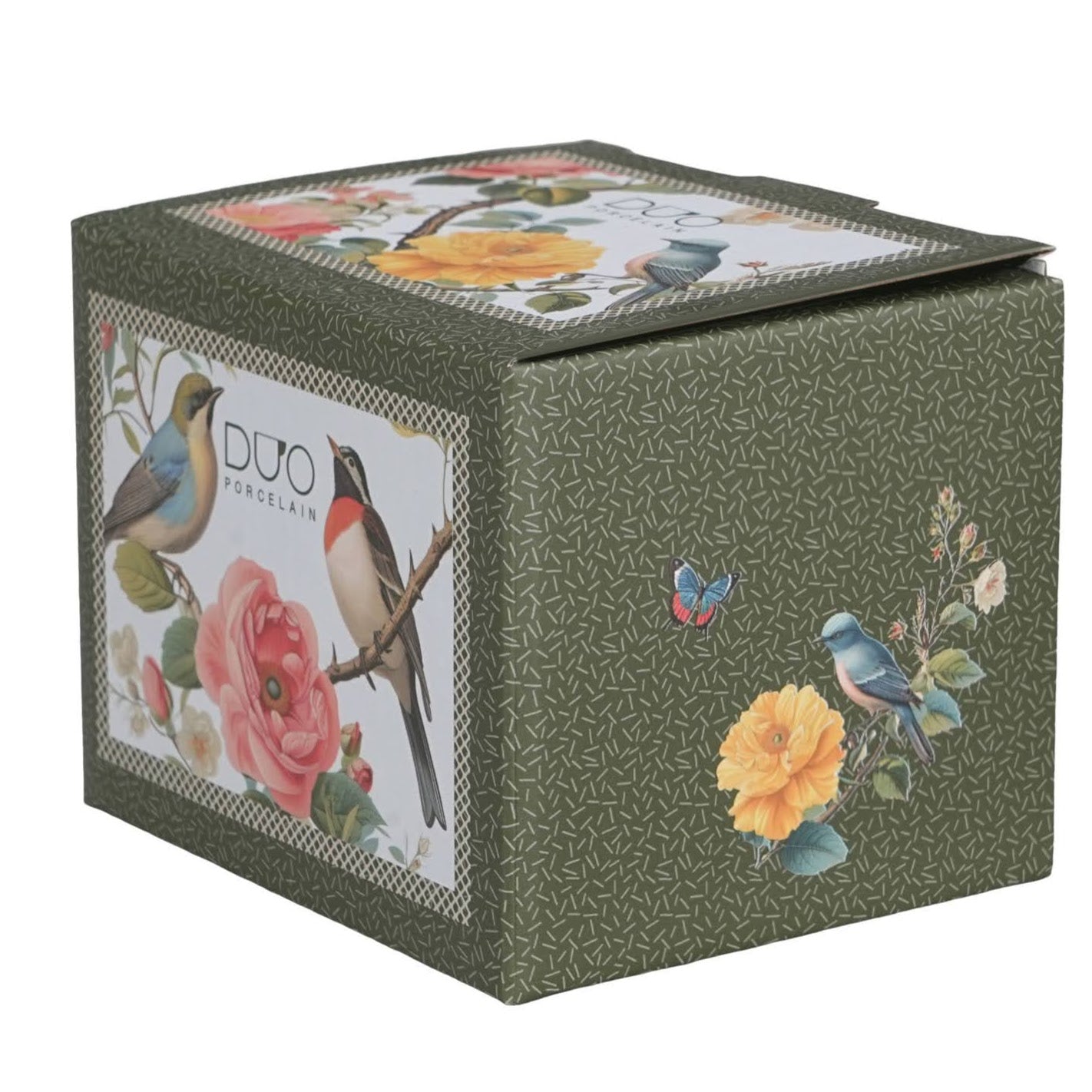 DUO Porcelain Tassse– Fassbecher July Vogelmotiv (430 ml)
