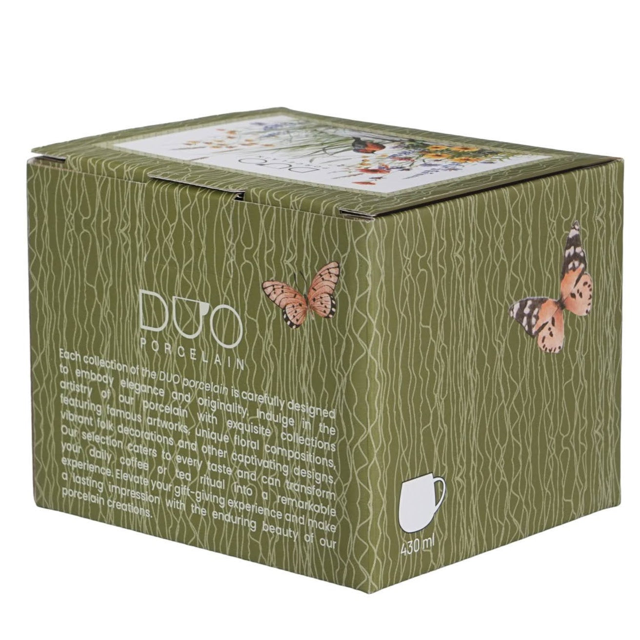 DUO Porcelain Tassse– Fassbecher July Vogelmotiv (430 ml)
