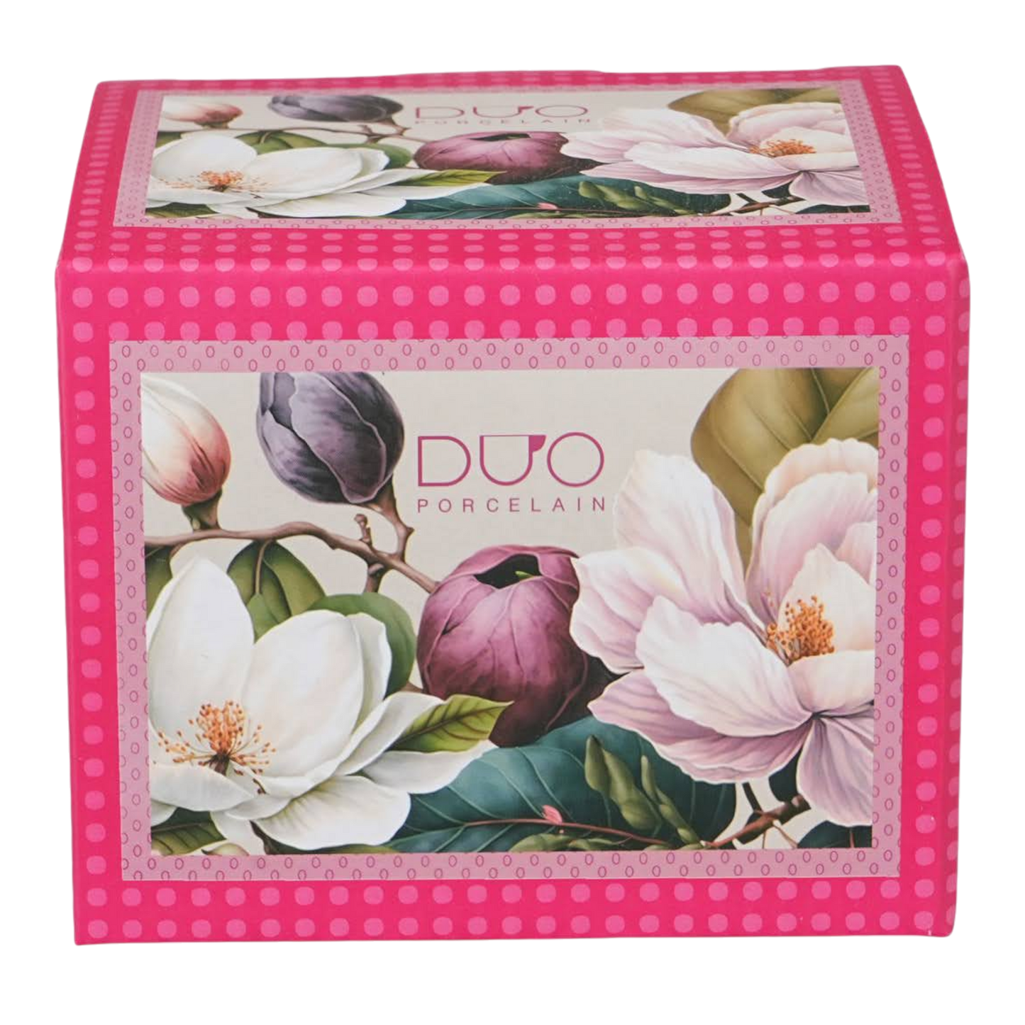 Duo Porcelain romantischer Bluem Becher Tasse Magnolie 430 ml