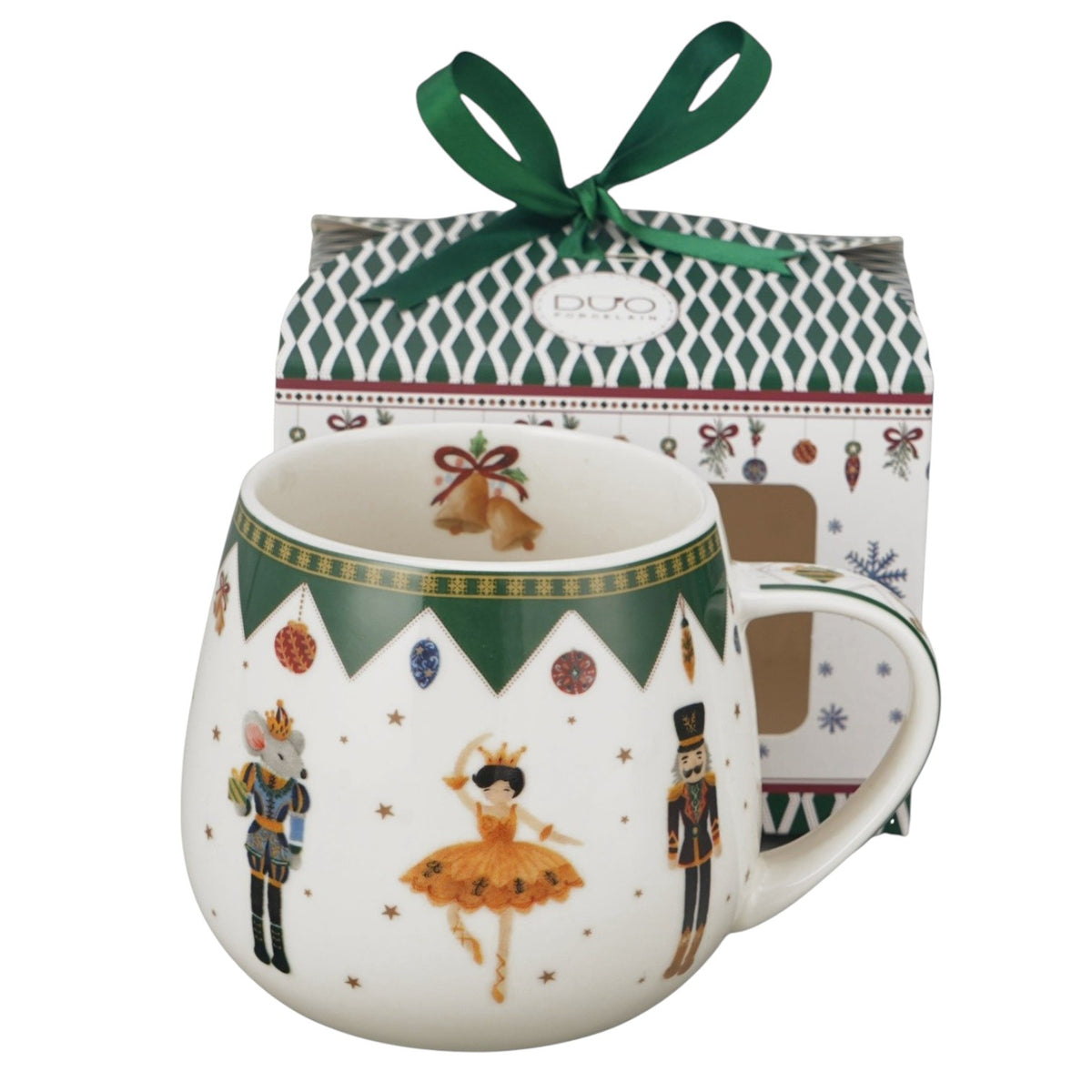 Fassbecher „Nussknacker und Tänzerin“ 430 ml Kaffeebecher Tasse vintage Weihnachten