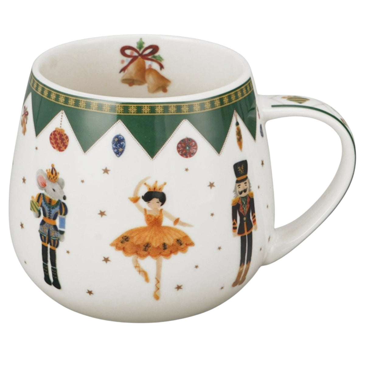 Fassbecher „Nussknacker und Tänzerin“ 430 ml Kaffeebecher Tasse vintage Weihnachten