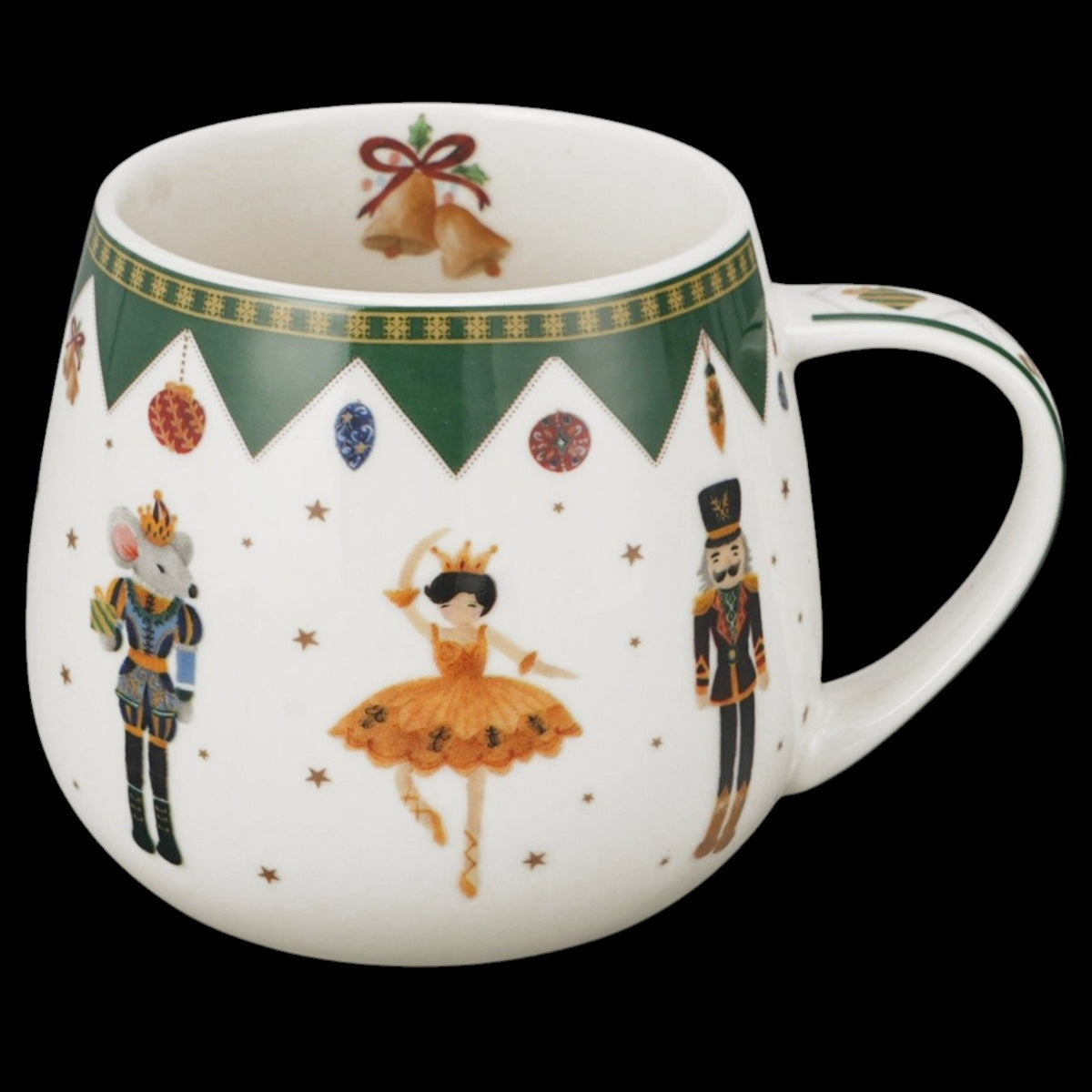Fassbecher „Nussknacker und Tänzerin“ 430 ml Kaffeebecher Tasse vintage Weihnachten