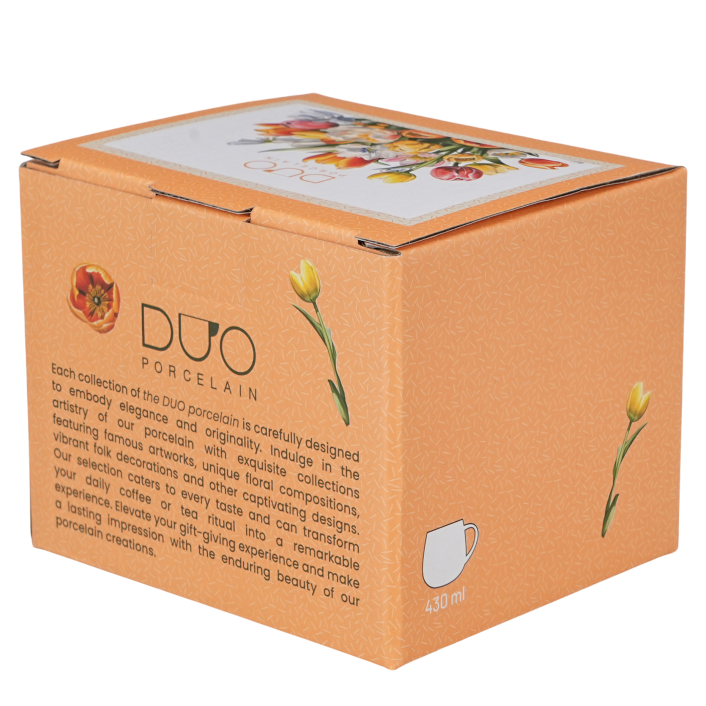 DUO Porcelain Tasse Tulpen 430ml