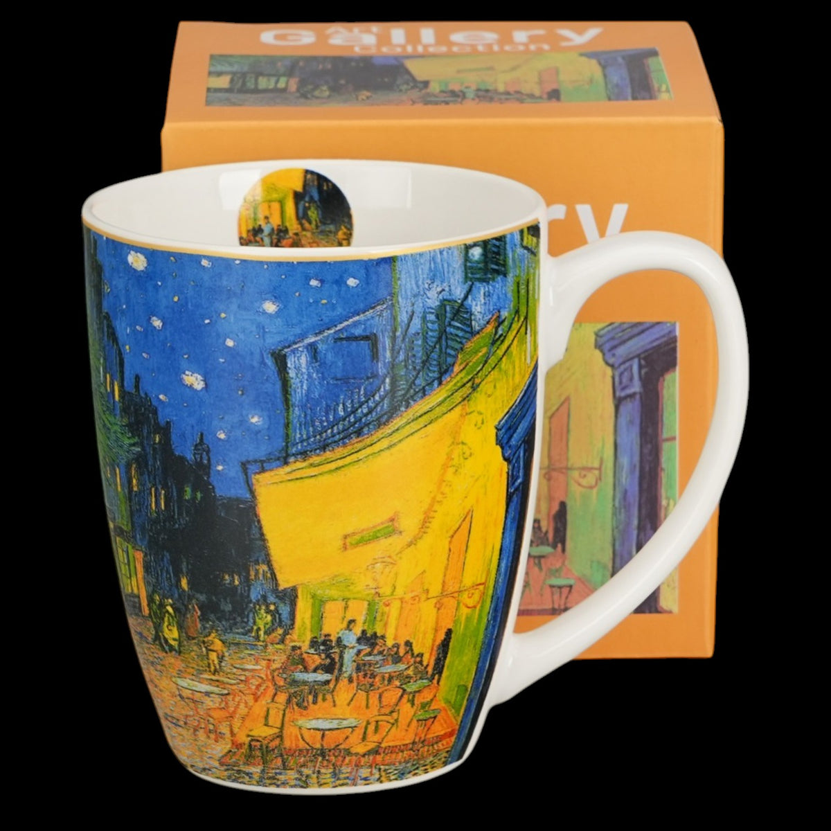 Becher „Caféterrasse am Abend“ 360 ml Van Gogh vintage Tasse Duo