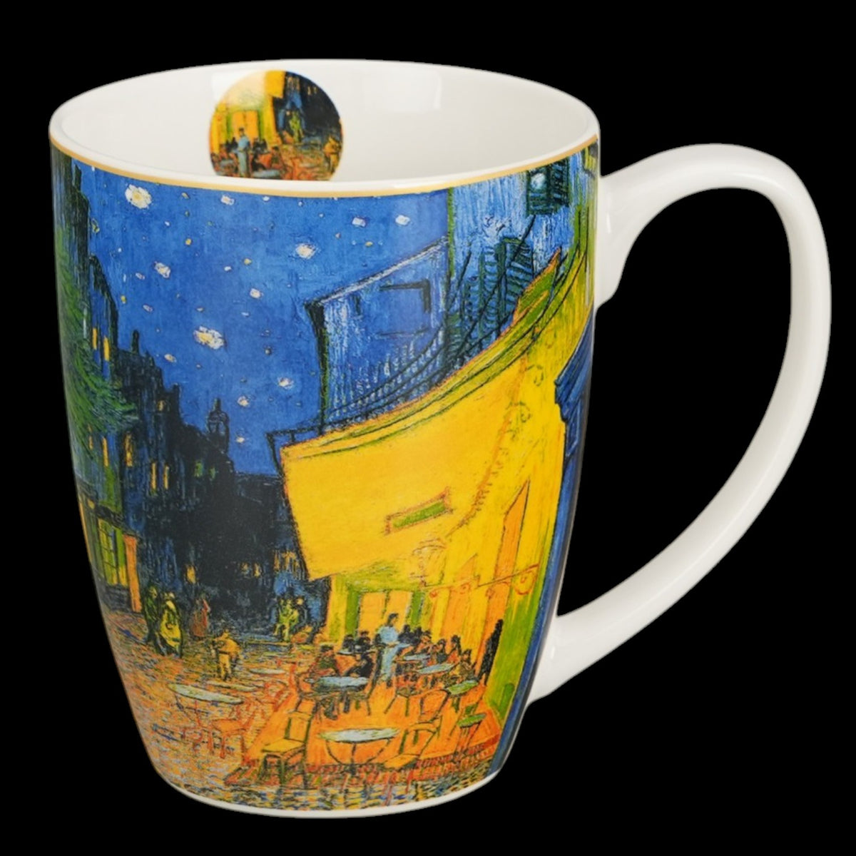 Becher „Caféterrasse am Abend“ 360 ml Van Gogh vintage Tasse Duo