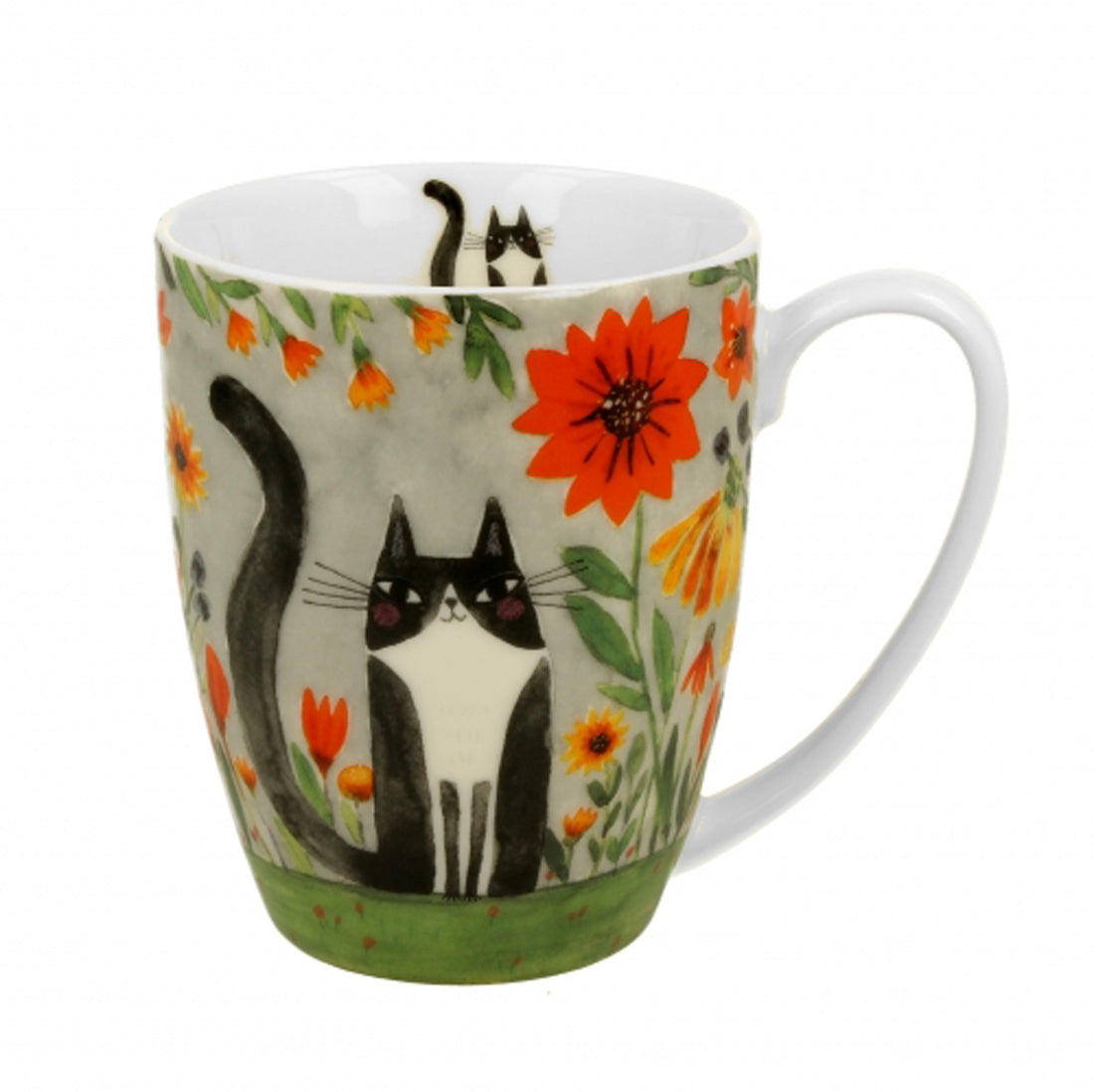 Vintage Duo Tasse Katzenwelt Wiese 320 ml