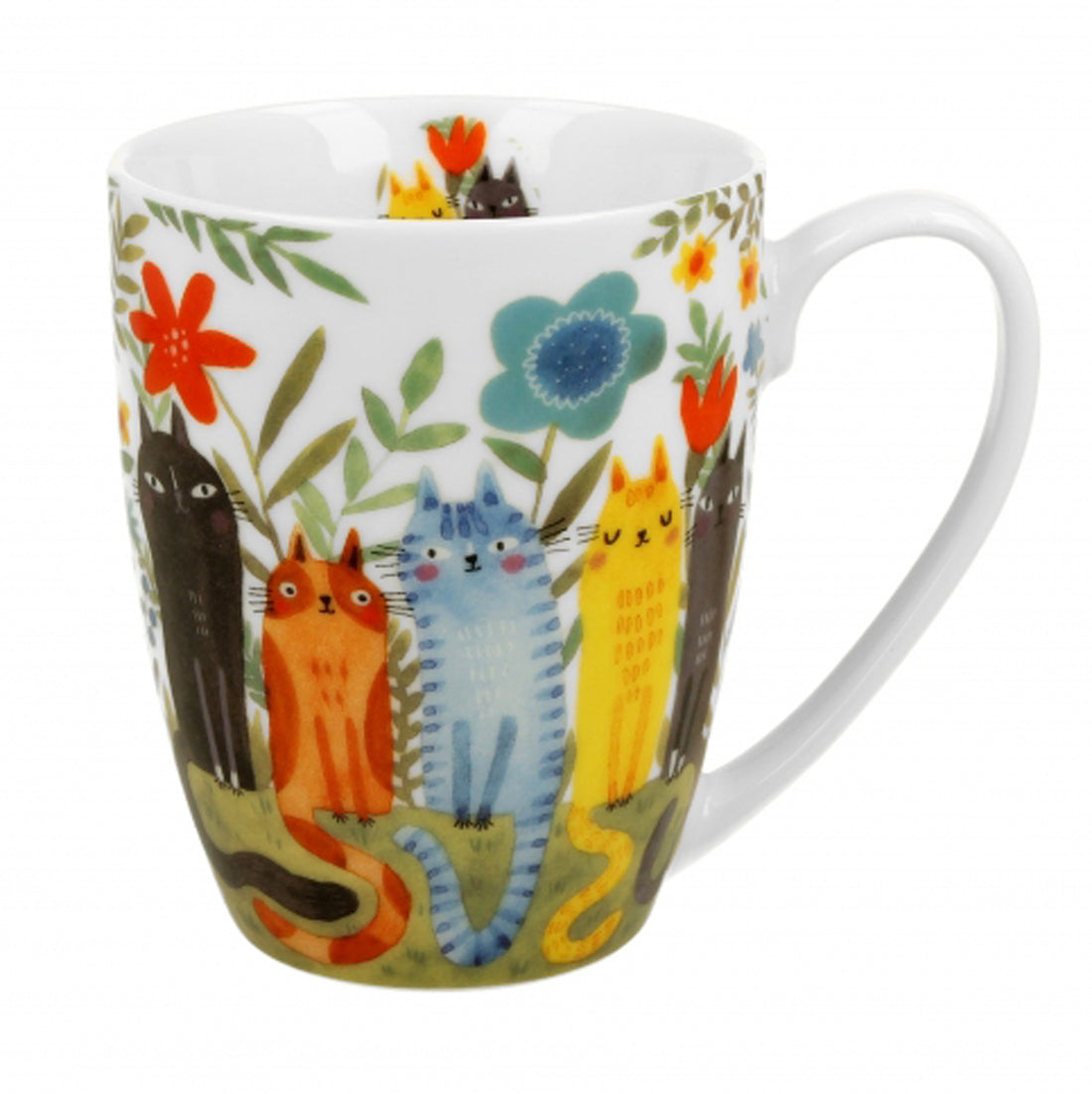 Vintage Duo Tasse Katzenwelt Katzen im Garten 320 ml