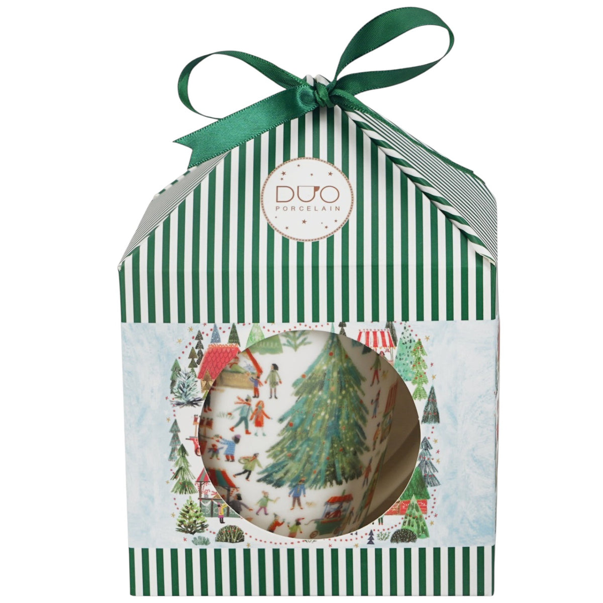 Christmas Market Porzellanbecher in Geschenkbox Weihnachtsmarkt Tasse vintage 360 ml