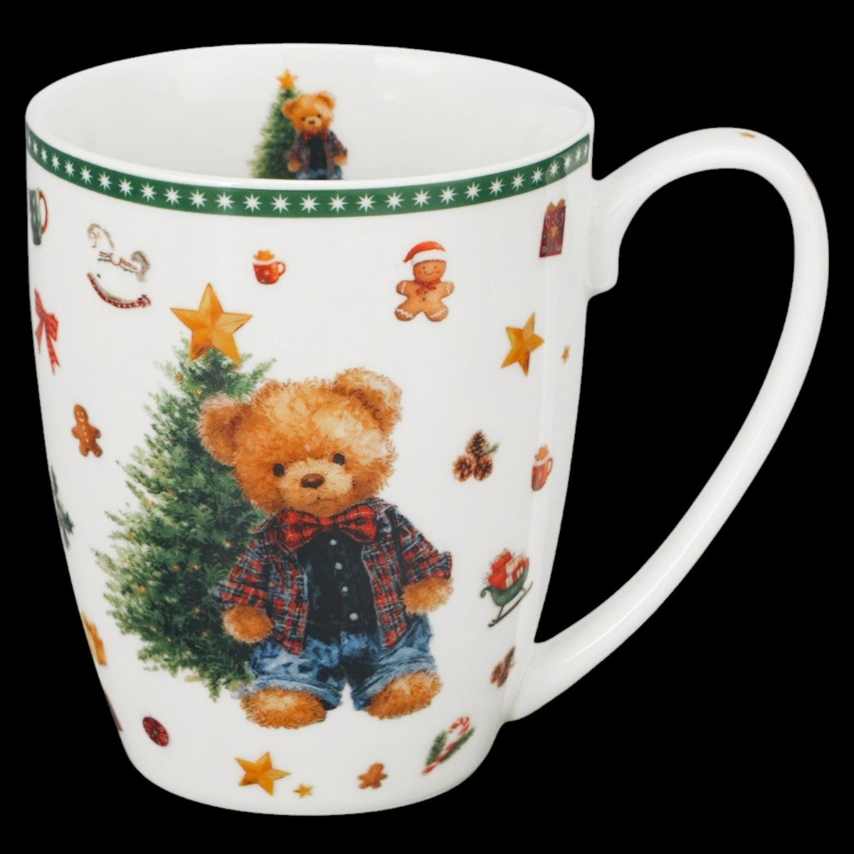 Vintage-Weihnachtstasse „Teddy Noel“ 360 ml Kaffebecher Weihnachten