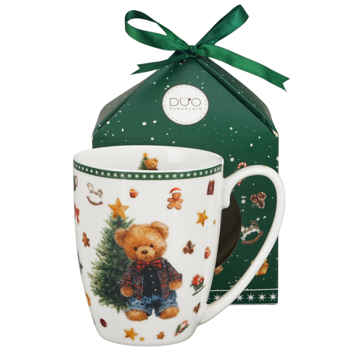 Vintage-Weihnachtstasse „Teddy Noel“ 360 ml Kaffebecher Weihnachten