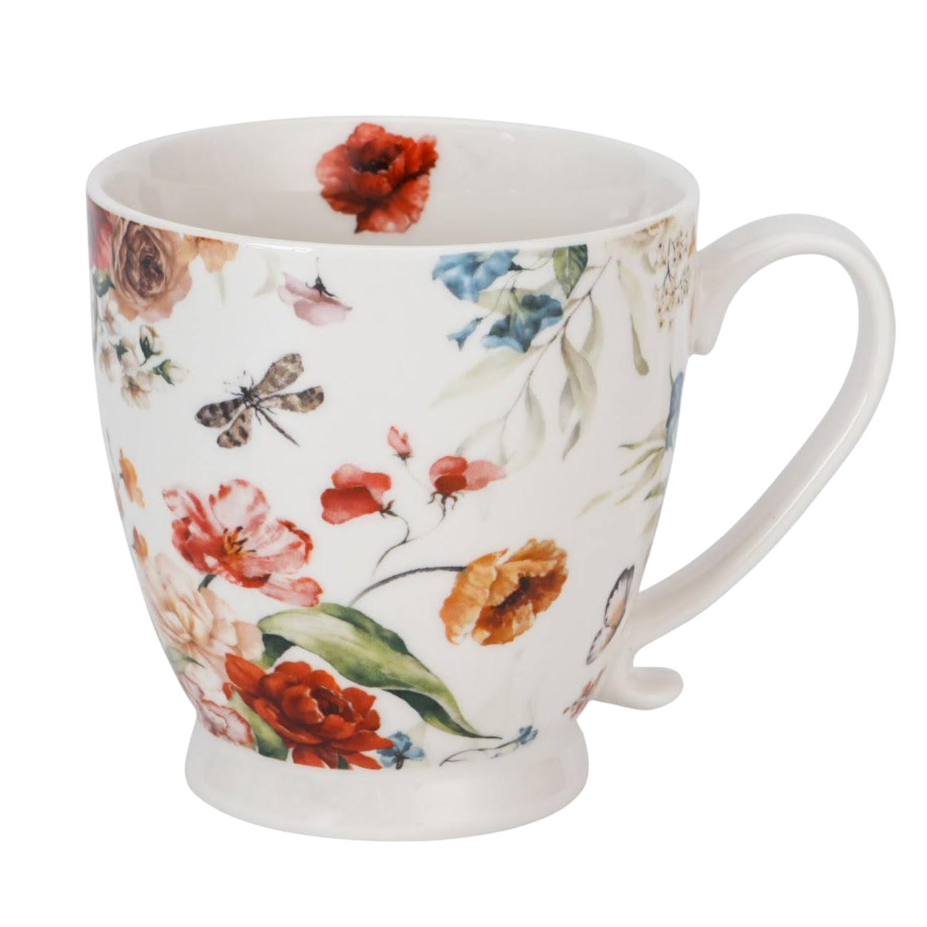 Romantisch DUO Porcelain Becher Tasse Celebrate Today – Blumenmotiv