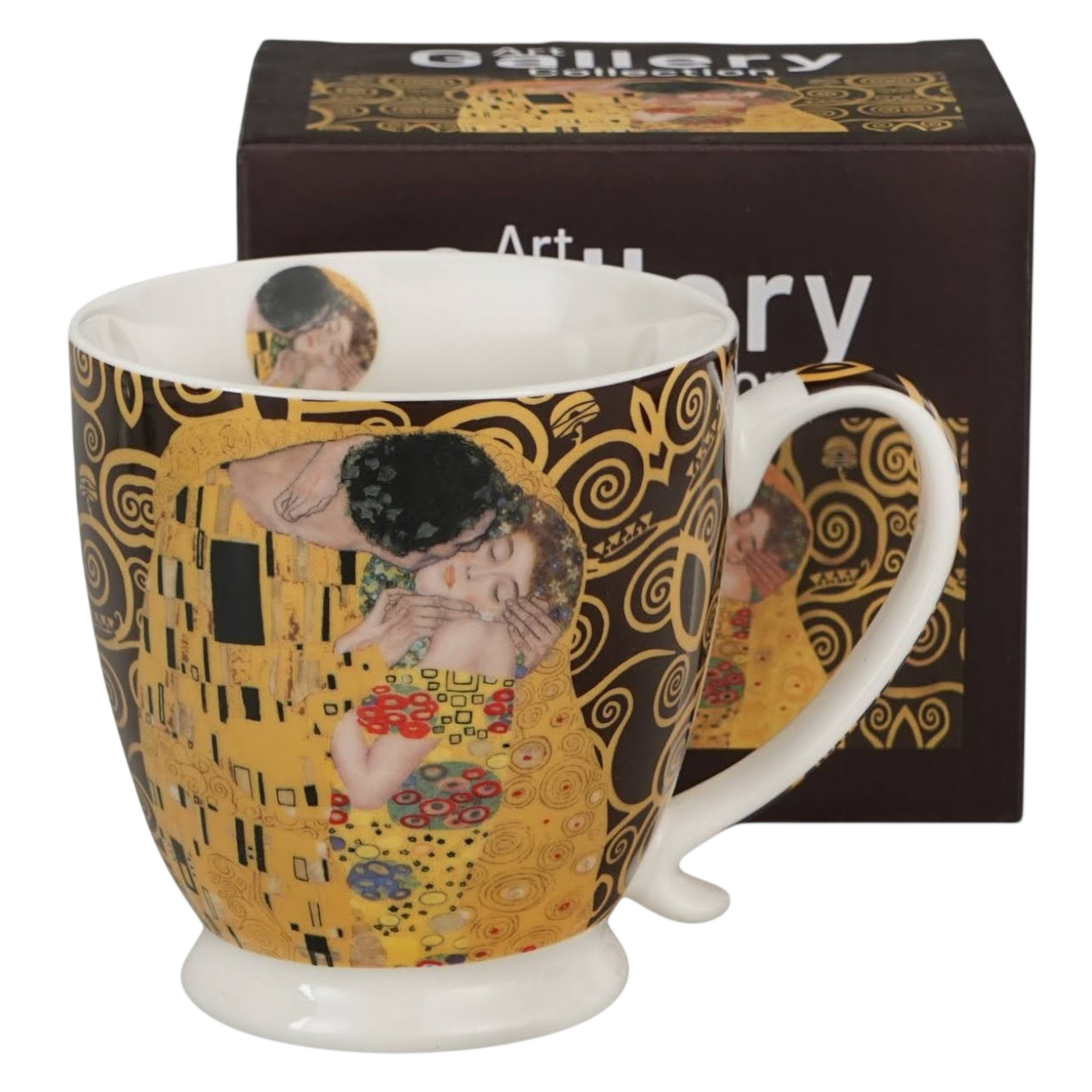 Duo Art Gallery Collection Becher Klimt – The Kiss (Brown) 480 ml