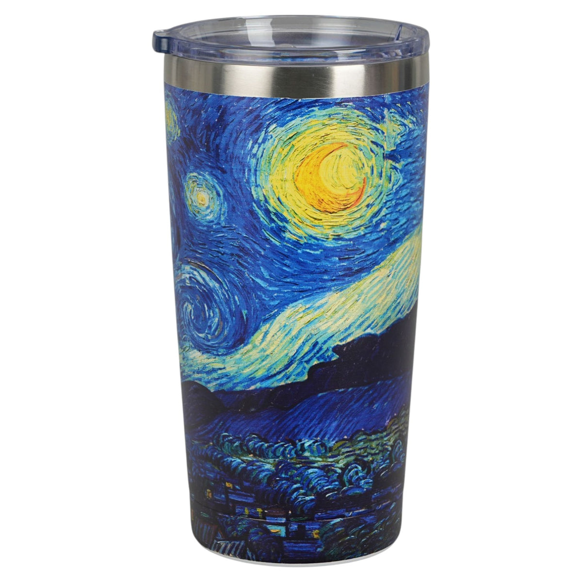 Thermobecher „Sternennacht“ 600 ml, inspiriert von Van Gogh, Edelstahl