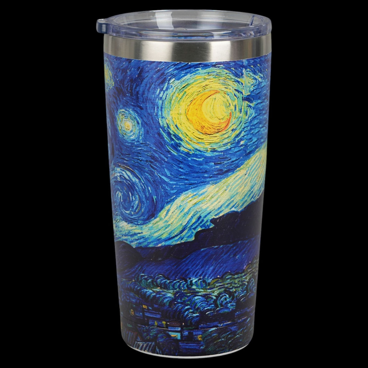 Thermobecher „Sternennacht“ 600 ml, inspiriert von Van Gogh, Edelstahl