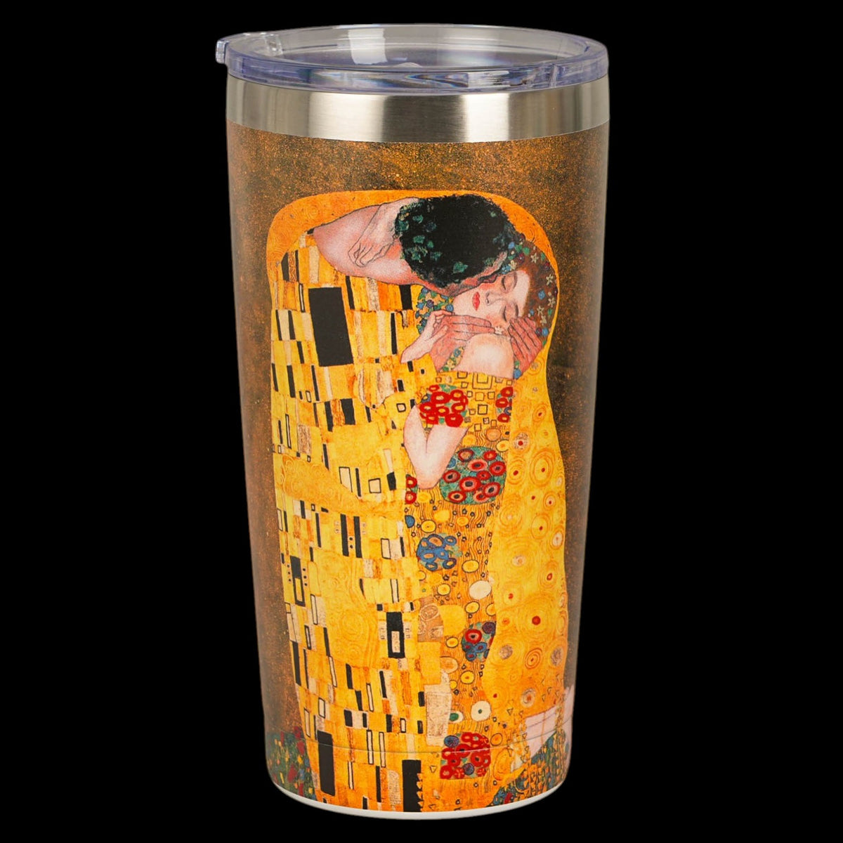 Thermobecher „Der Kuss“ Classic 600 ml, inspiriert von Klimt, Edelstahl Duo