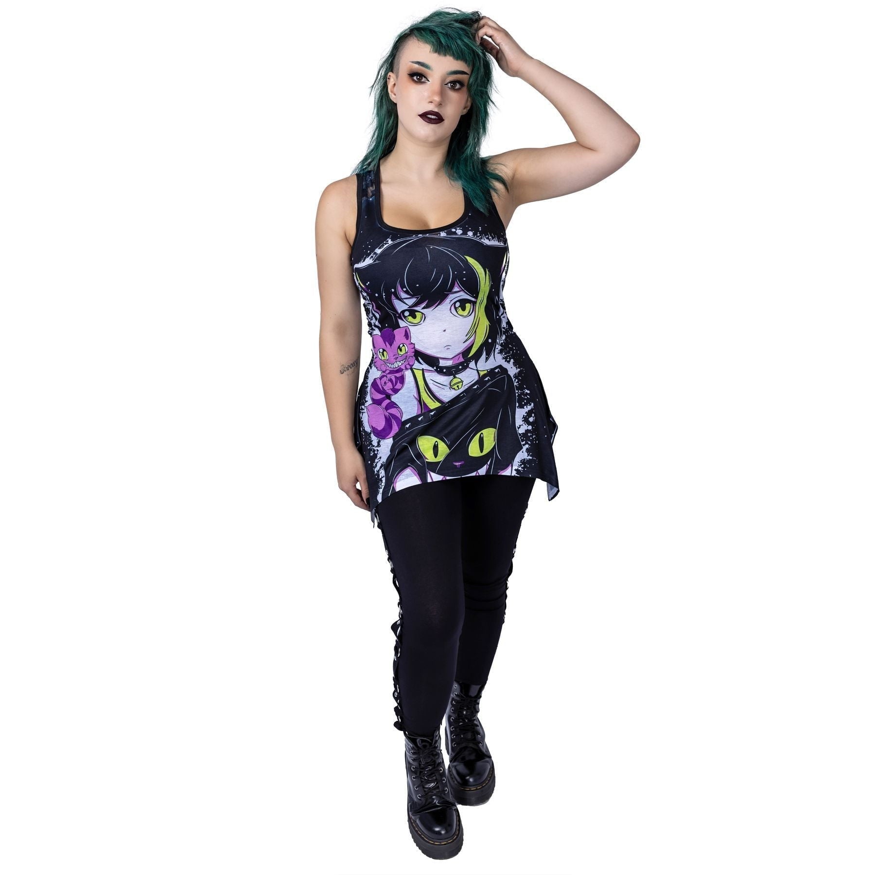 Lost Way Tank Top – Rückenansicht Ganzkörper Pose 3