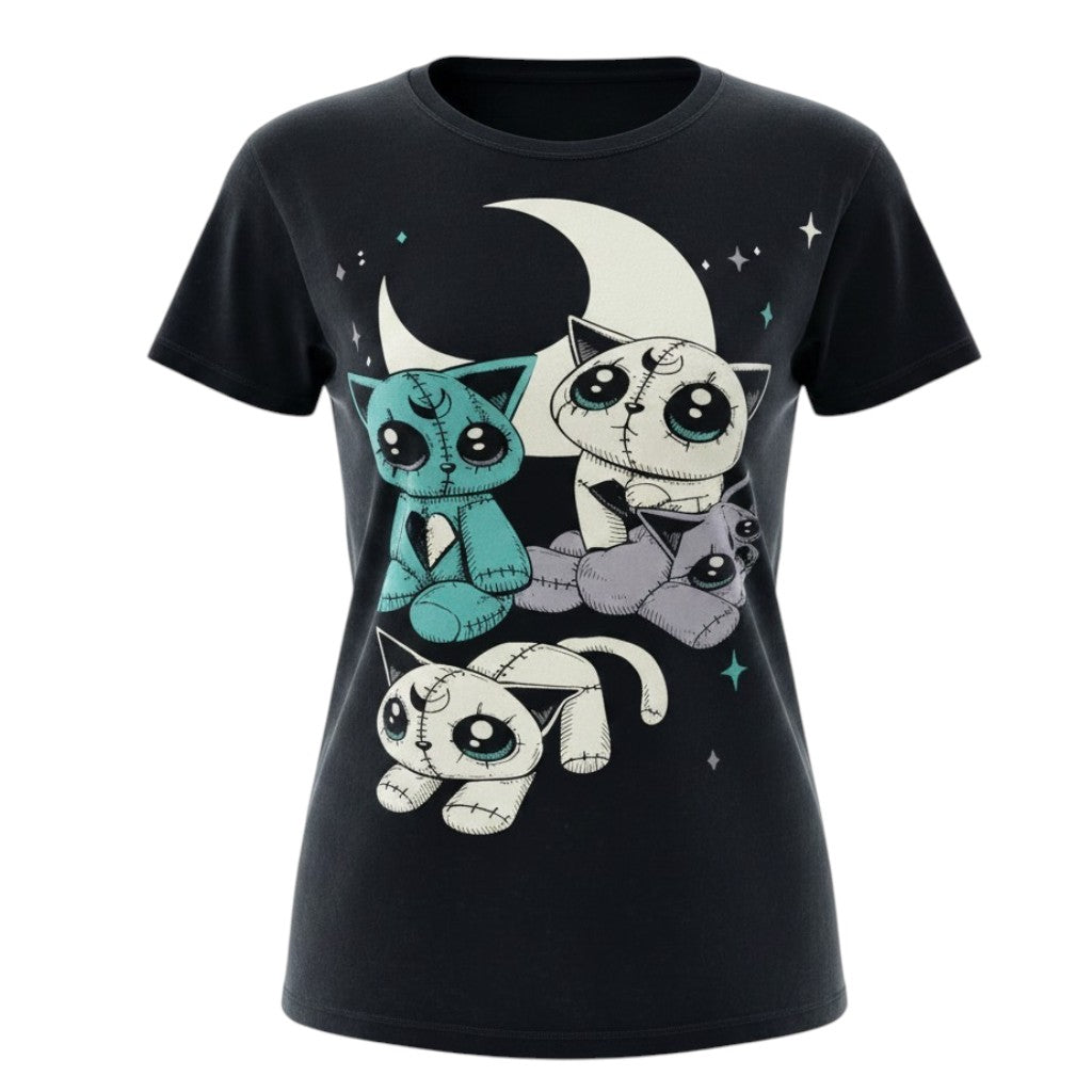 So Sweet Moon Plushies T-Shirt – Gothic Kawaii Cupcake Cult Top