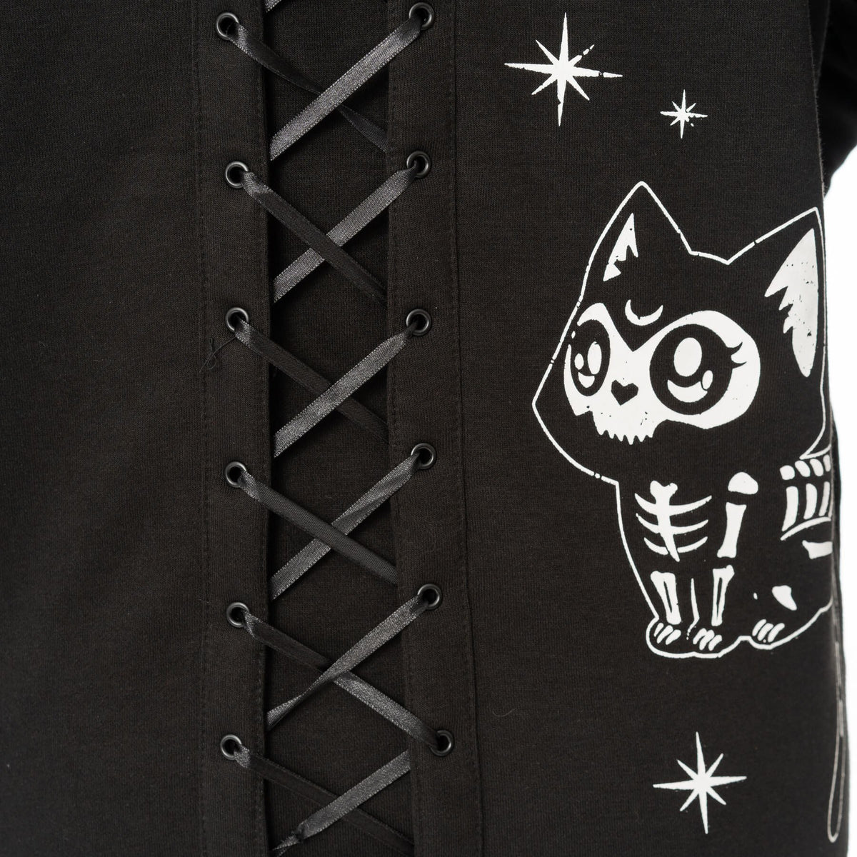 Gothic Moonlight Hoodie von Heartless - schwarz-weiss