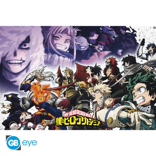 Poster 91,5 x 61 cm My Hero Academia - Heroes vs Vilains
