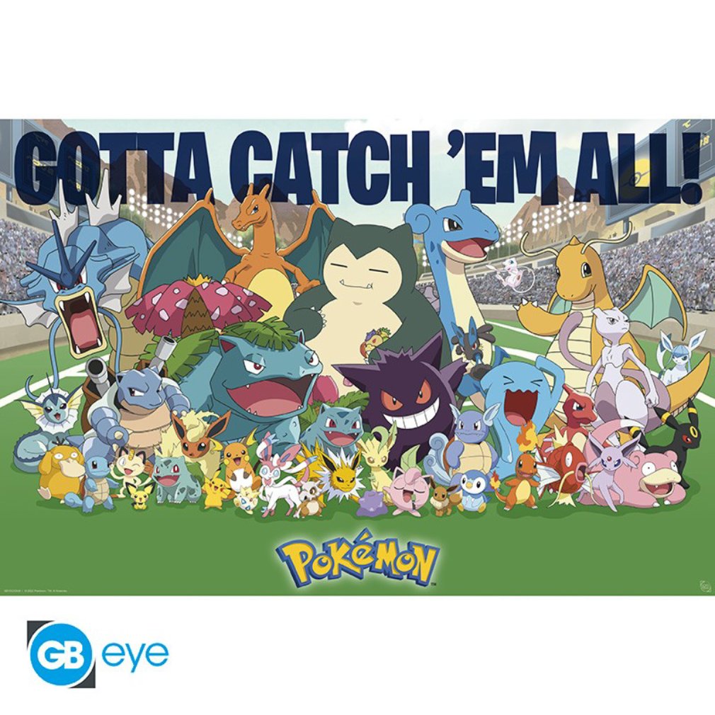 Poster 91,5 x 61 cm Pokemon - All Time Favorites