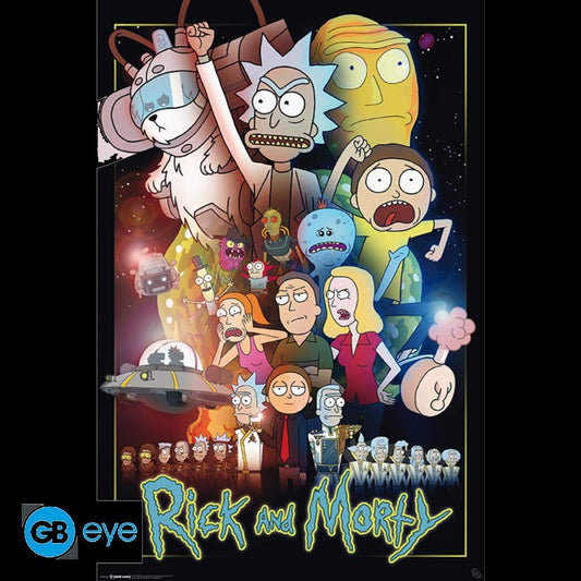 Poster 91,5 x 61 cm Rick and Morty -  Wars