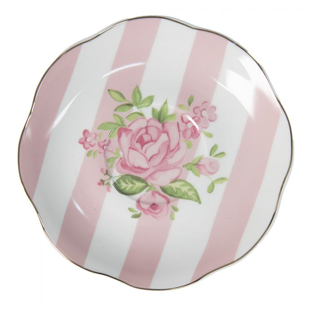 Vintage Sammeltasse Tasse mit Untertasse romantisch Rosen 200 ml
