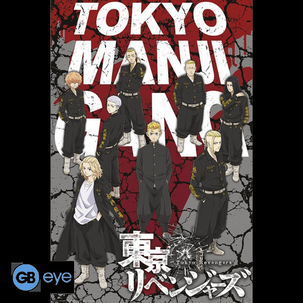 Poster 91,5 x 61 cm Tokyo Revengers - Takemichi & Tokyo Manji Gang