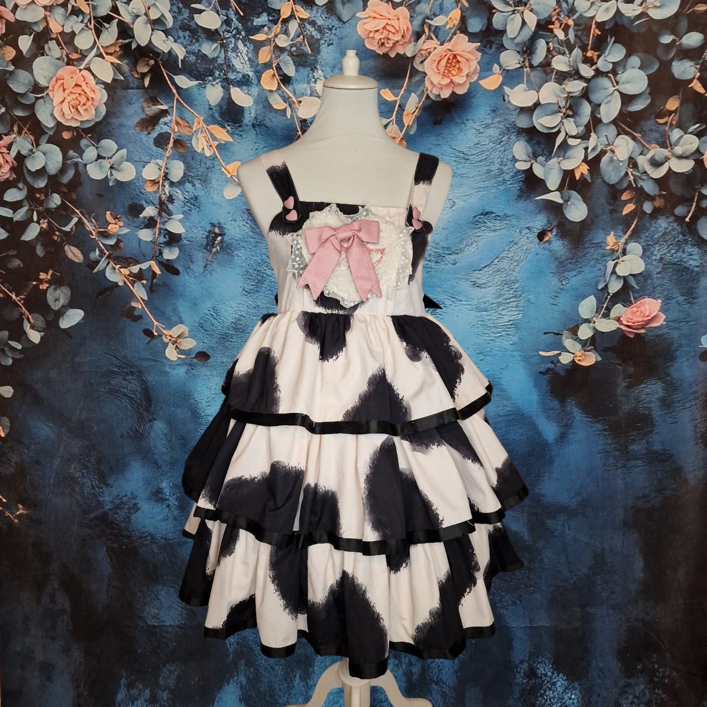 Kawaii Sweet Lolita JSK mit Kuhmuster