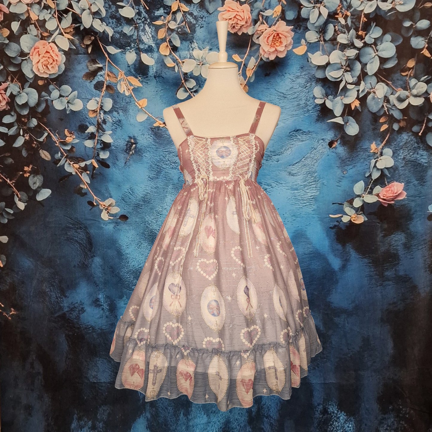 Pastell Dream Lolita Kleid JSK mit Herzen