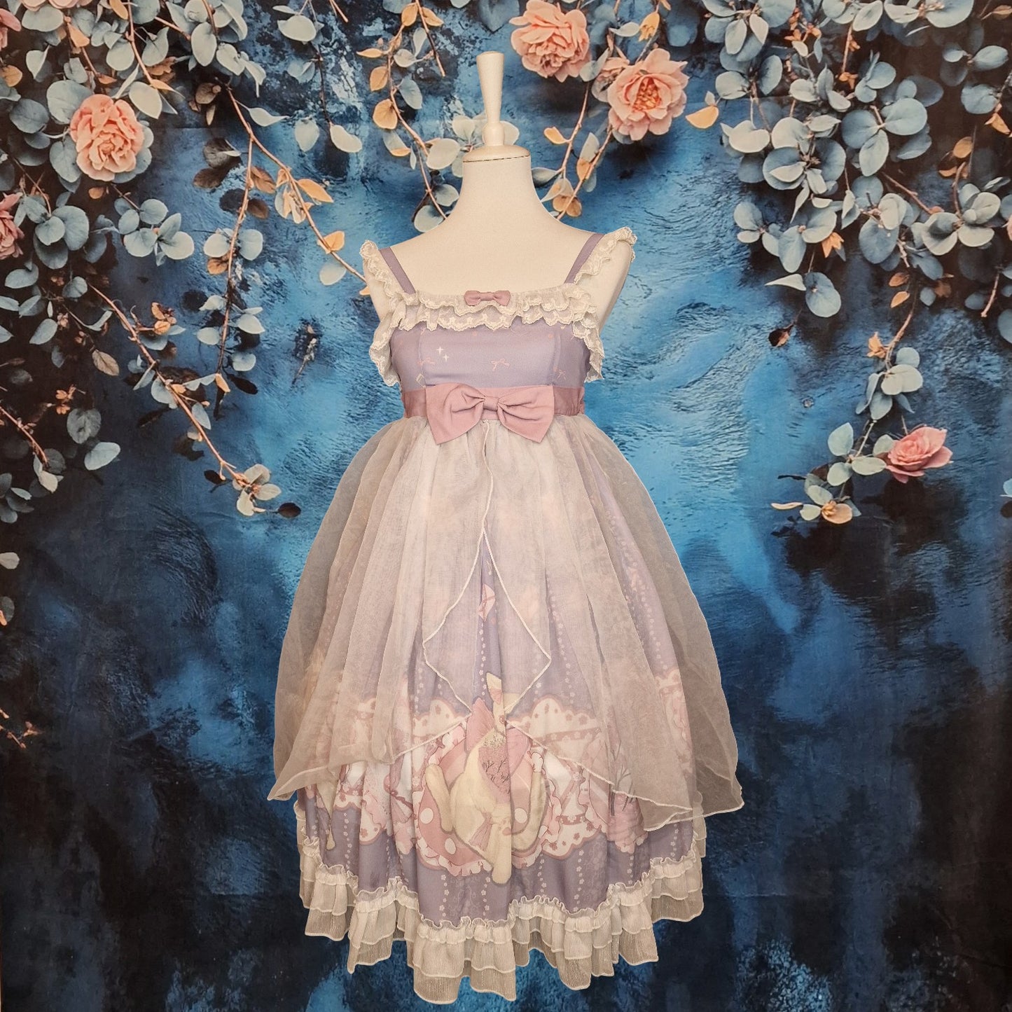 Kitten Dreams Fairycore Kleid Lolita mit Tüll