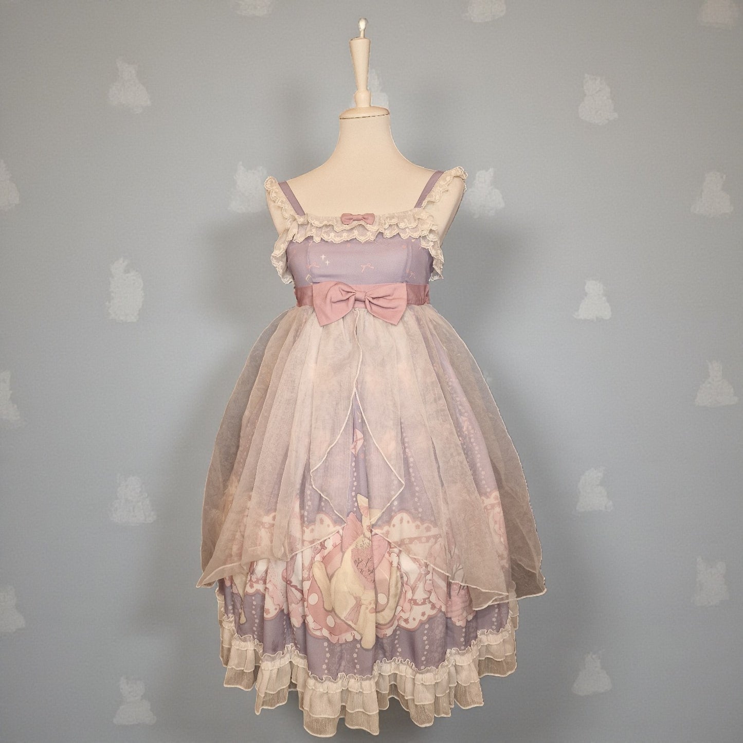 Kitten Dreams Fairycore Kleid Lolita mit Tüll