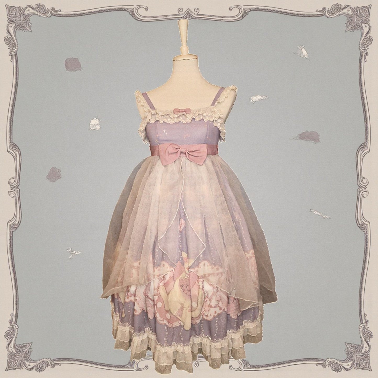 Kitten Dreams Fairycore Kleid Lolita mit Tüll