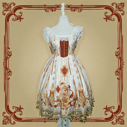 Chinesisches Lolita Kleid vintage Look im Barockstil neu