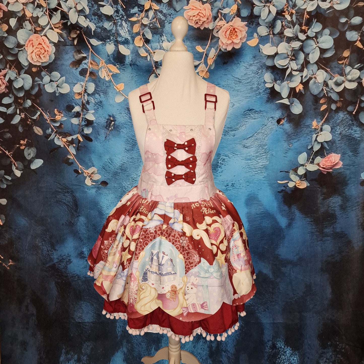 To Alice JSK Loita Kleid "Snowy Christmas" in rot
