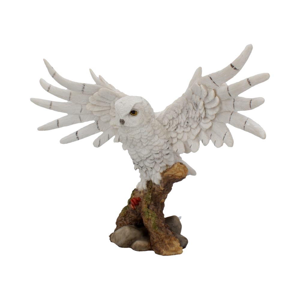 Snowy Rest – Schneeeule Dekofigur 38 cm