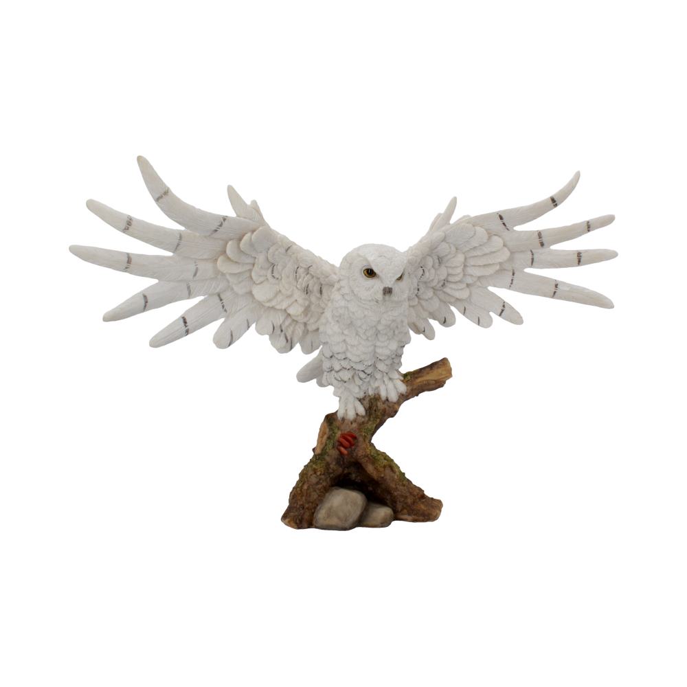 Snowy Rest – Schneeeule Dekofigur 38 cm