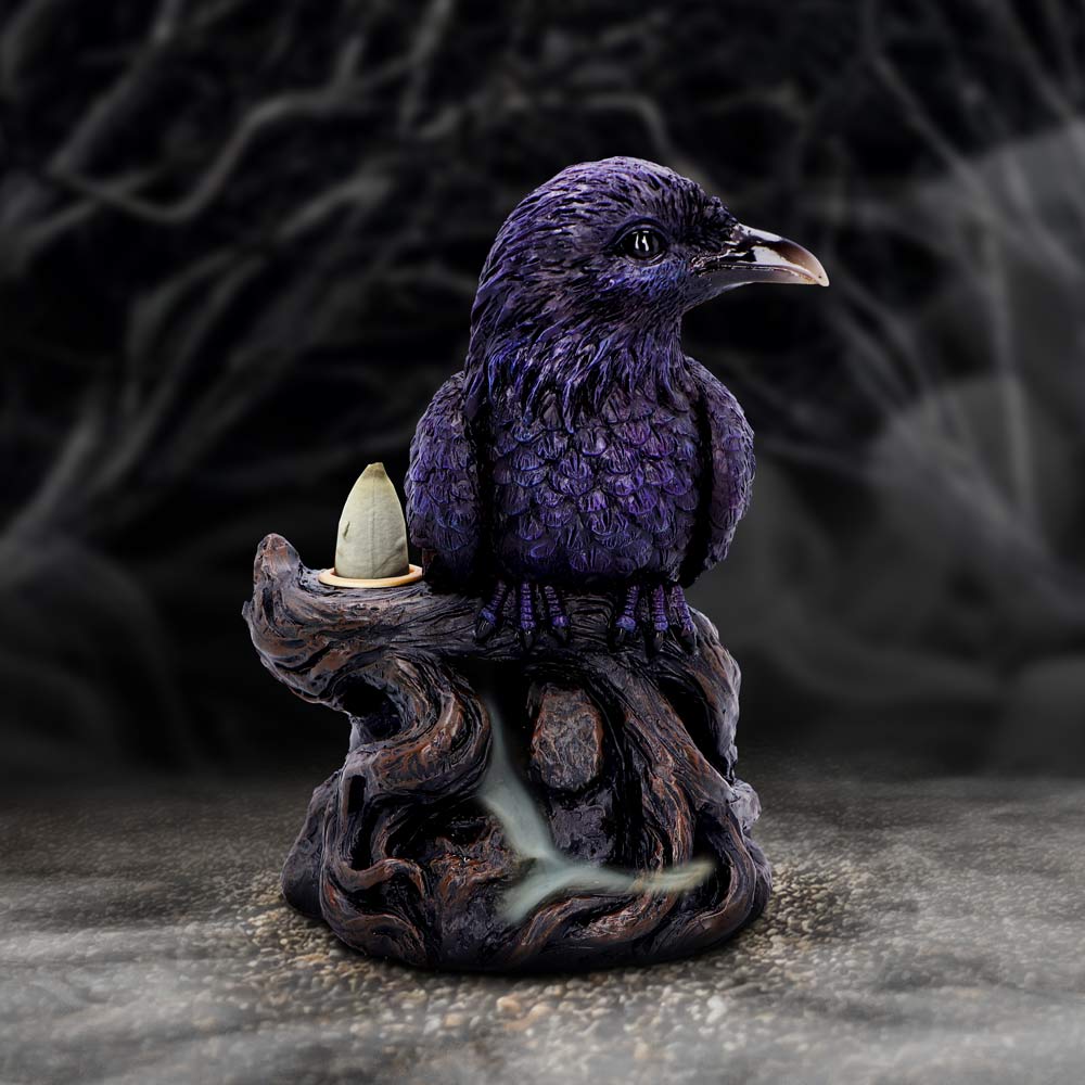 Gothic Räucherkegelhalter Raven Roost  17 cm Gothic Dekofigur