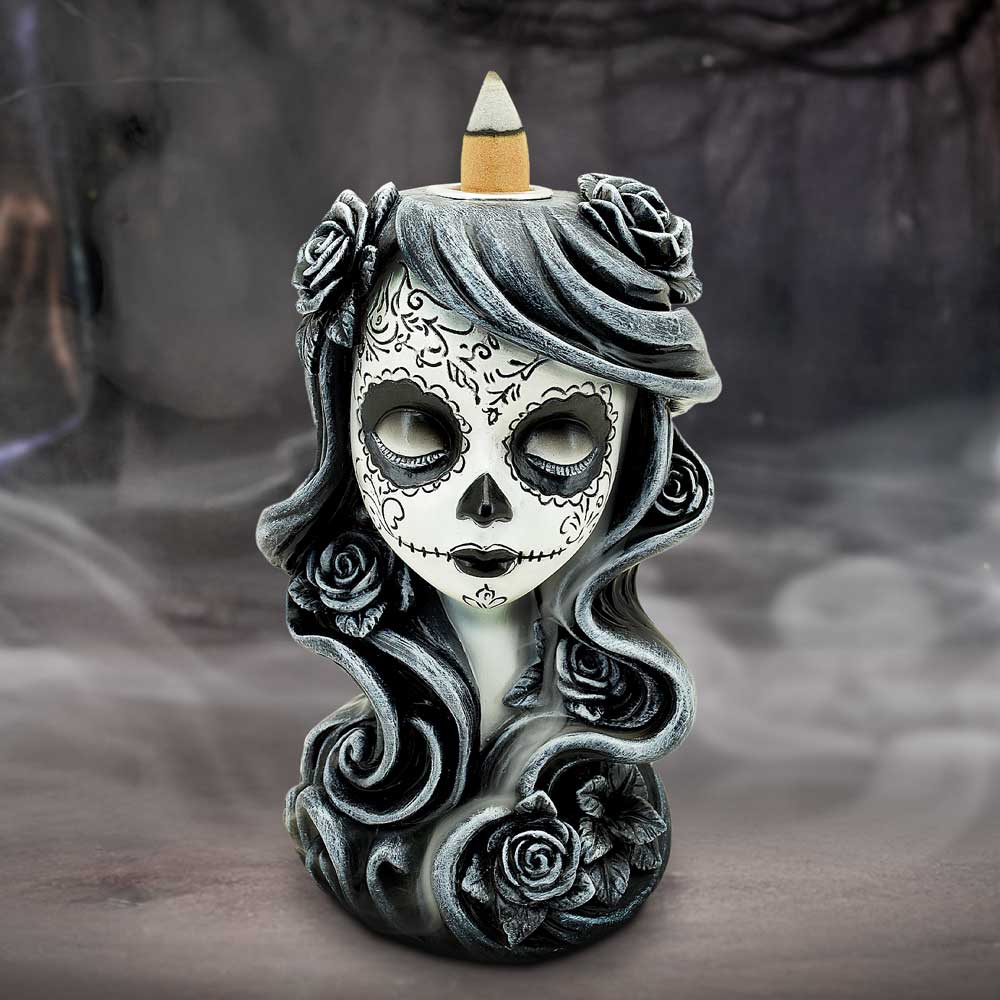Flor de Muerte – Rückfluß Räucherkegelhalter Día de los Muertos