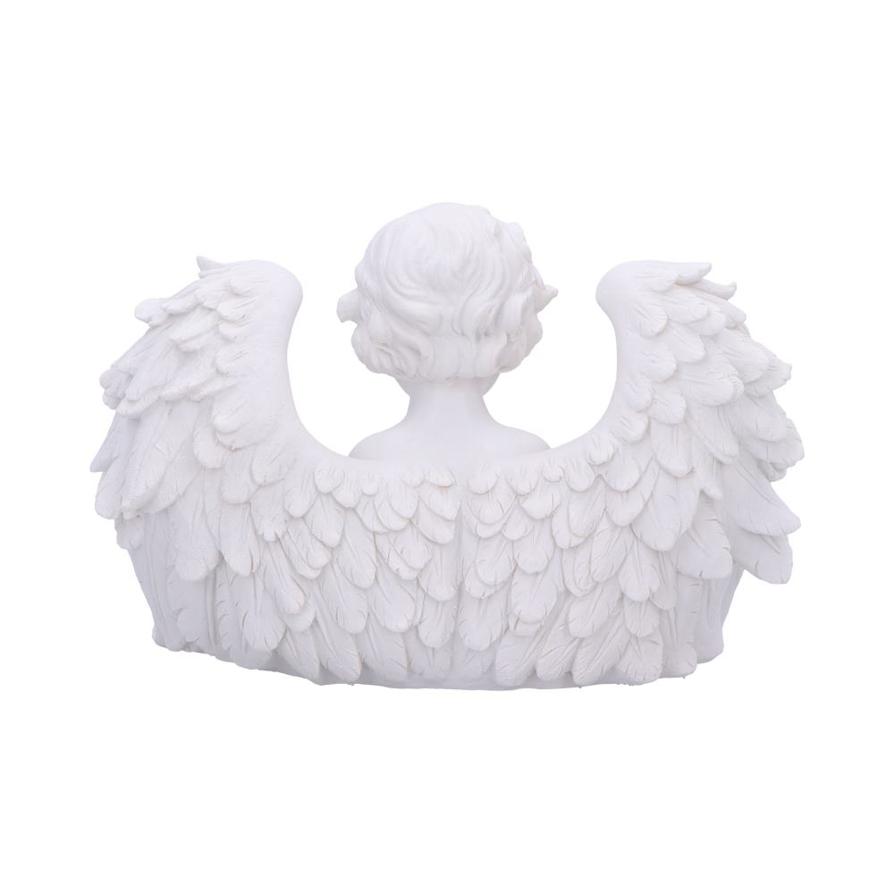 Teelichthalter Engel Cherub mit Rosenkranz vintage Glaseinsätze 3x Teelicht